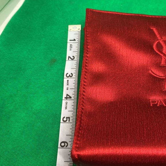 Yves Saint Laurent YSL Perfume Red Satin Bag - Picture 8 of 12